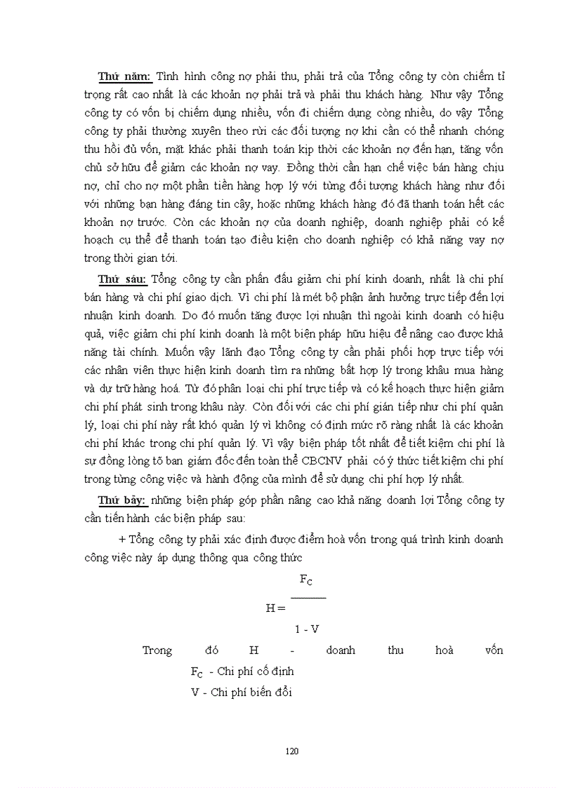 image for page Phân tích tình hình tài chính doanh nghiệp và những giải pháp góp phần nâng cao khả năng tài chính của Tổng công ty chè Việt nam