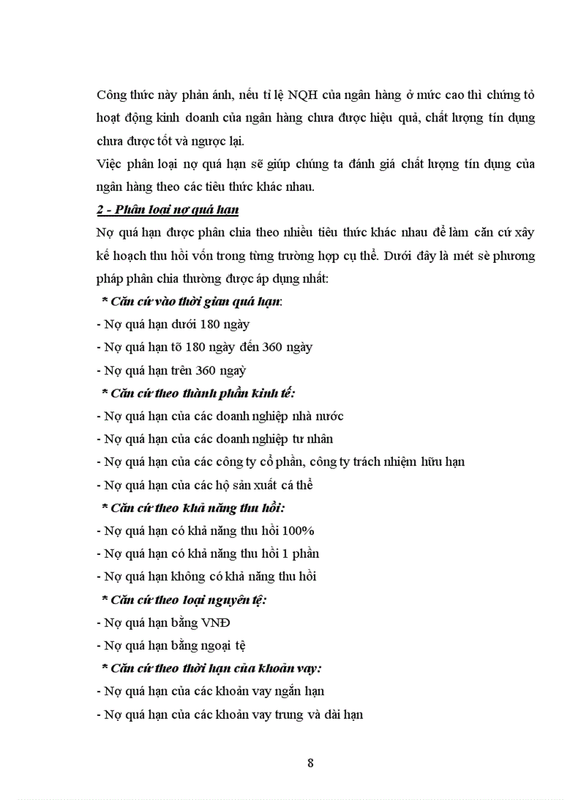 image for page Ngăn ngừa và xử lí nợ quá hạn tại Ngân hàng Nông Nghiệp và Phát Triển Nông Thôn Hà Nội