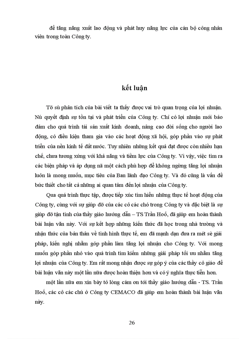 image for page Phân tích đánh giá chỉ tiêu lợi nhuận và các biện pháp nâng cao lợi nhuận của Công ty Hoá chất vật liệu điện và vật tư khoa học kỹ thuật ( CEMACO )