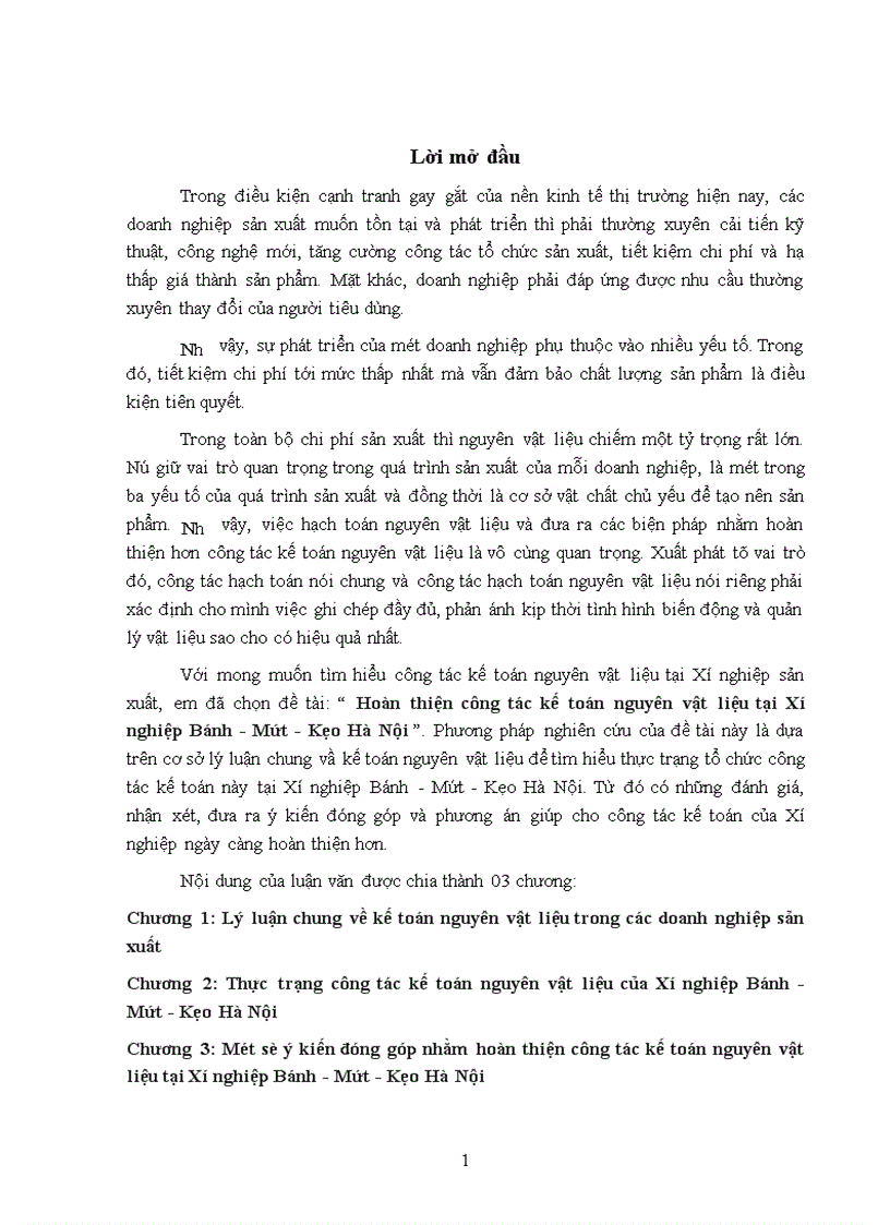 image for page Hoàn thiện công tác kế toán nguyên vật liệu tại Xí nghiệp Bánh - Mứt - Kẹo Hà Nội