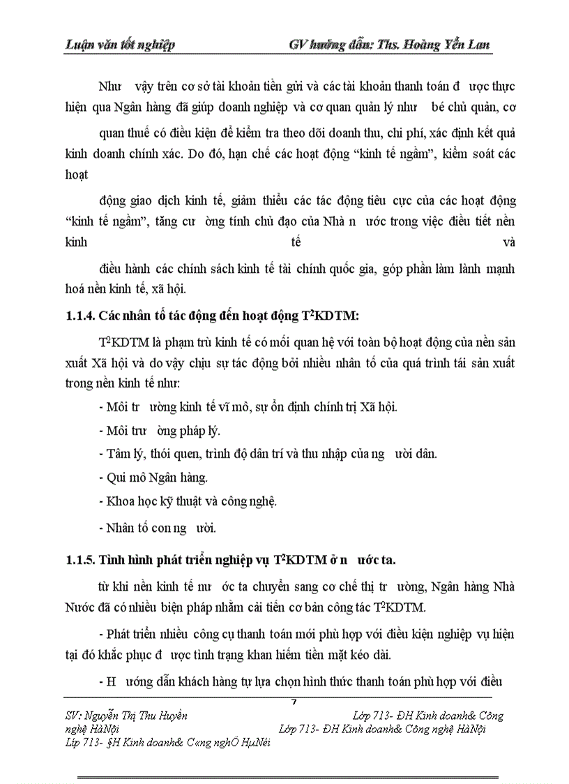 image for page Thực trạng thanh toán không dùng tiền mặt tại Ngân hàng No & Ptnt huyện kim thành