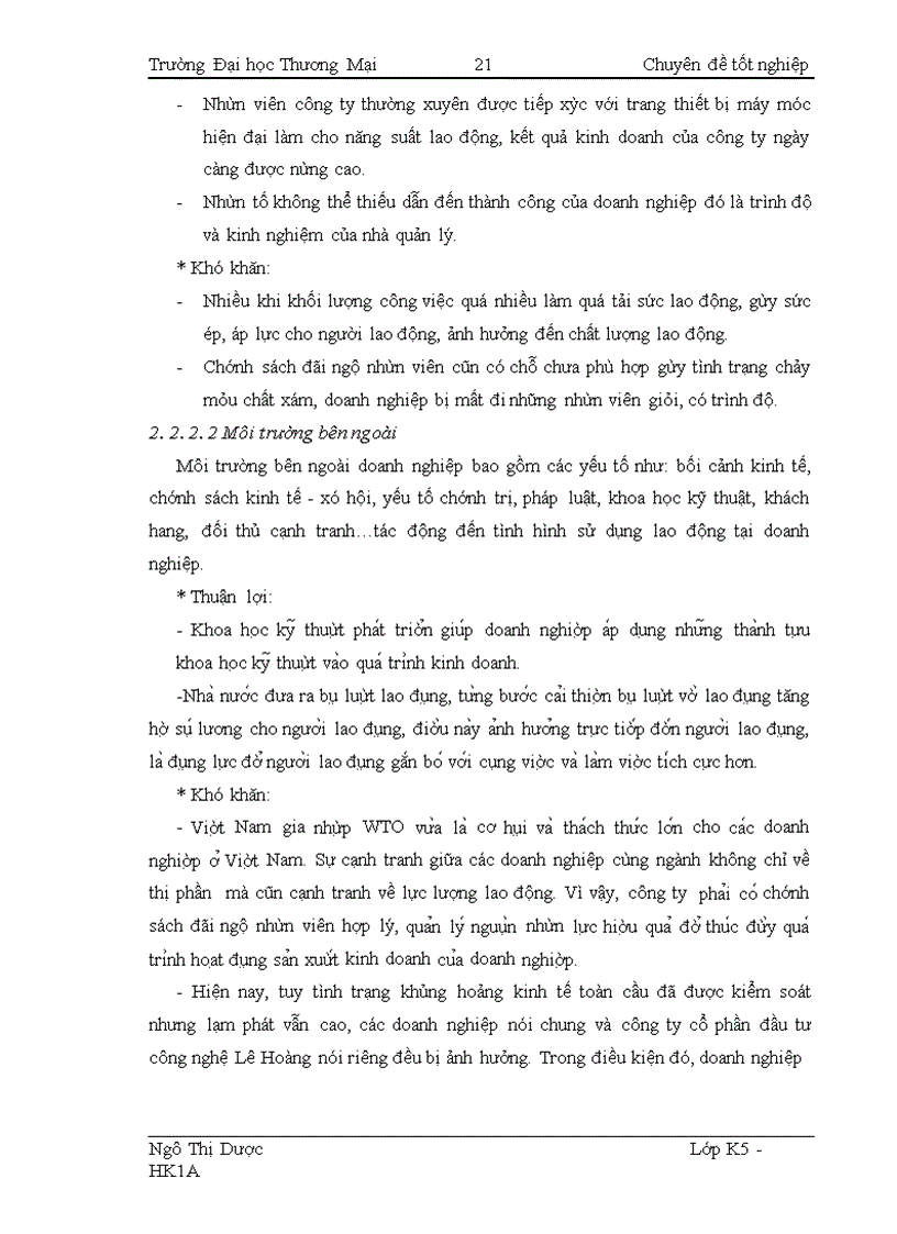 image for page Phân tích thống kê tình hình sử dụng lao động tại Công ty Cổ phần đầu tư Công nghệ Lê Hoàng