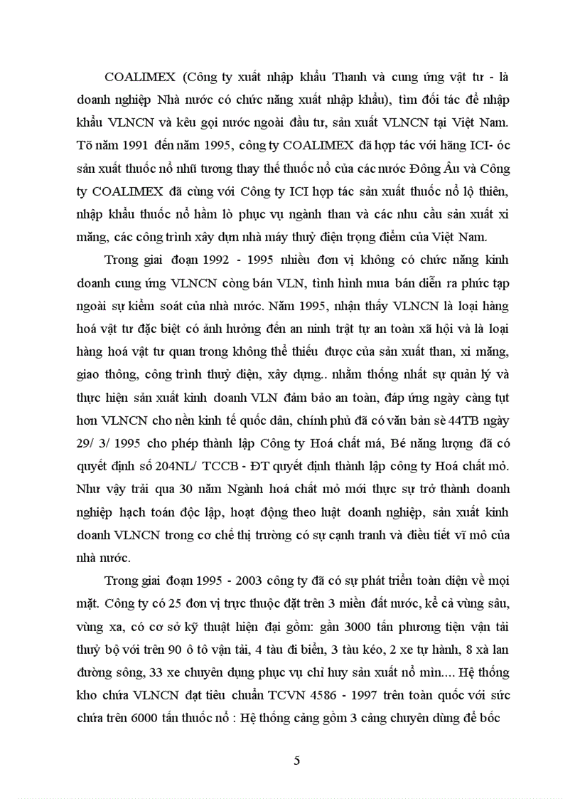 image for page Quản trị nguyên vật liệu tại Công ty vật liệu nổ công nghiệp – Thực trạng và giải pháp hoàn thiện