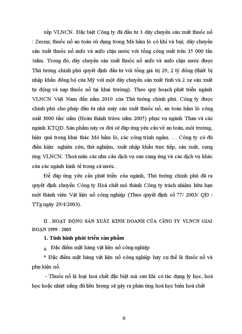 image for page Quản trị nguyên vật liệu tại Công ty vật liệu nổ công nghiệp – Thực trạng và giải pháp hoàn thiện