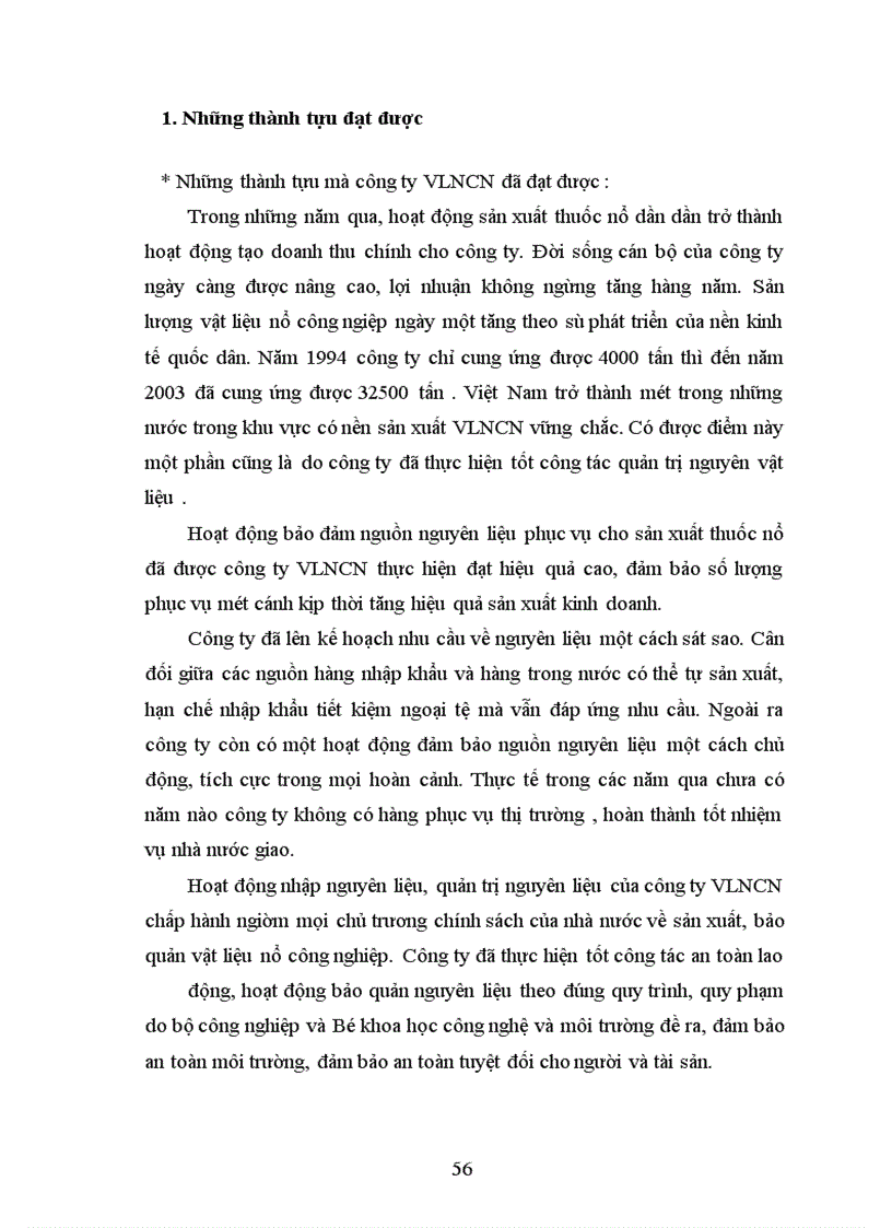 image for page Quản trị nguyên vật liệu tại Công ty vật liệu nổ công nghiệp – Thực trạng và giải pháp hoàn thiện