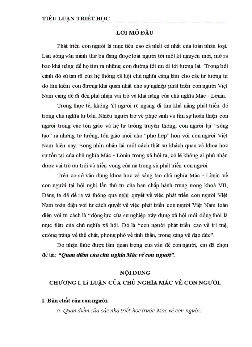 image for page Quan điểm của chủ nghĩa Mác về con người