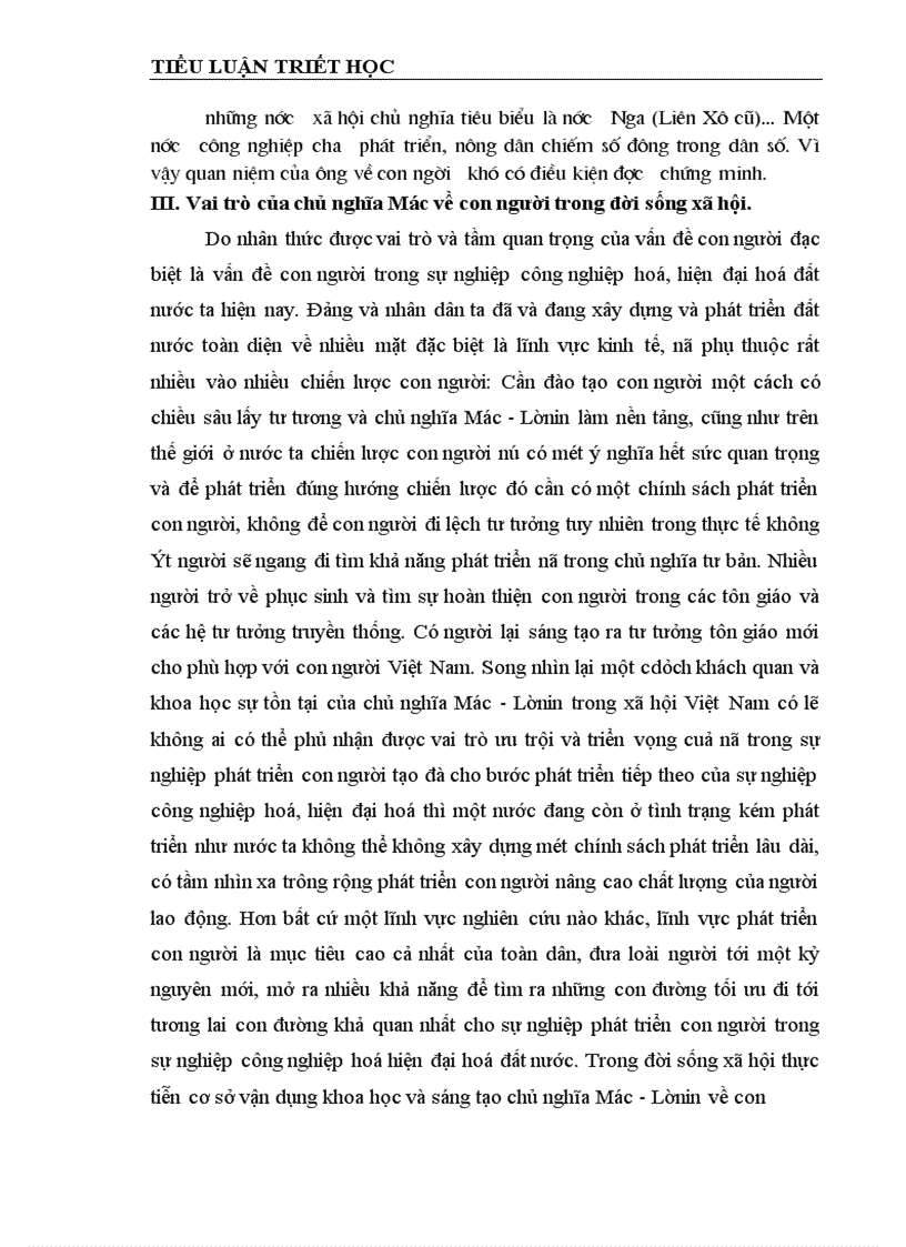 image for page Quan điểm của chủ nghĩa Mác về con người