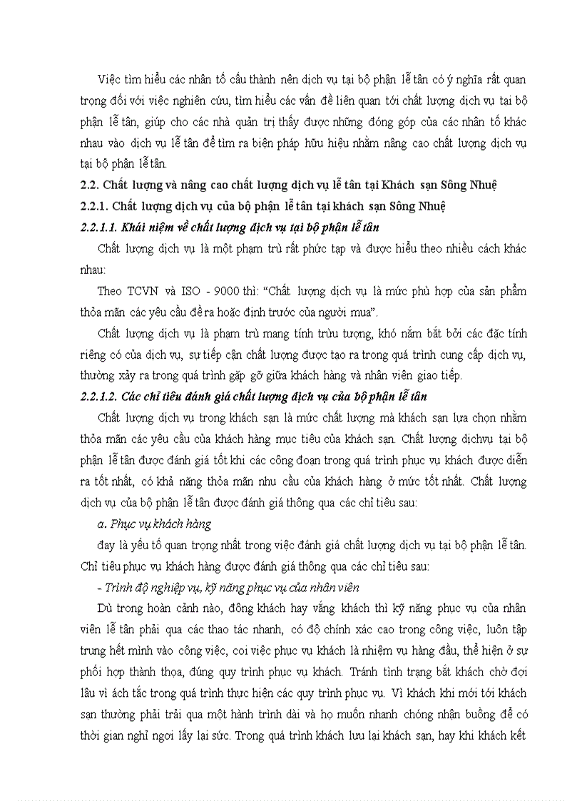 image for page Giải pháp nâng cao chất lượng dịch vụ lễ tân tại Công ty cổ phần khách sạn Sông Nhuệ
