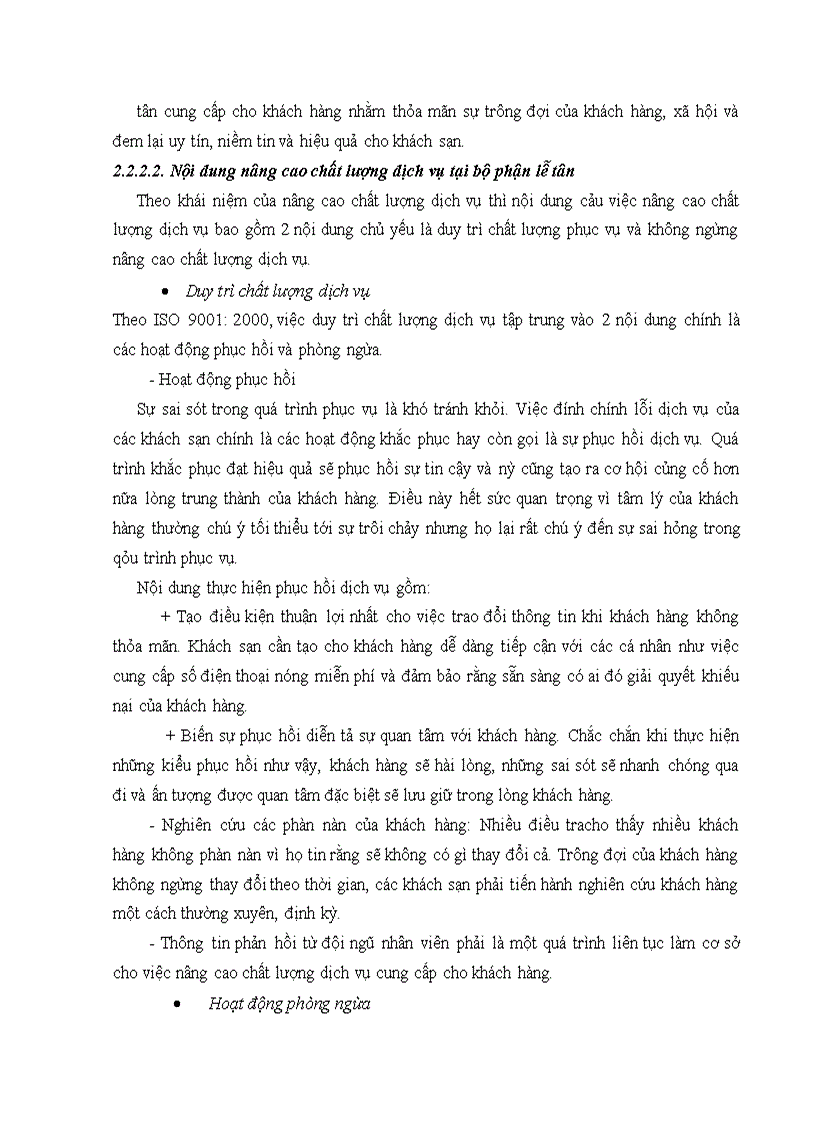 image for page Giải pháp nâng cao chất lượng dịch vụ lễ tân tại Công ty cổ phần khách sạn Sông Nhuệ