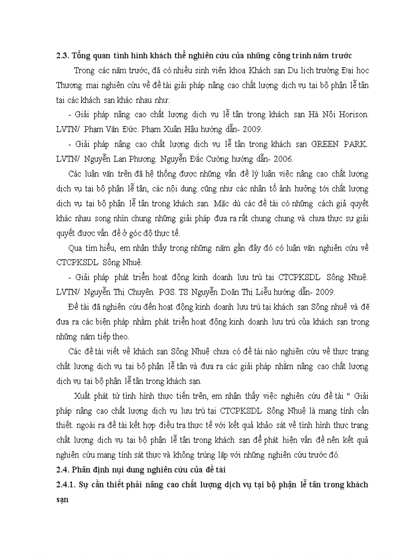 image for page Giải pháp nâng cao chất lượng dịch vụ lễ tân tại Công ty cổ phần khách sạn Sông Nhuệ