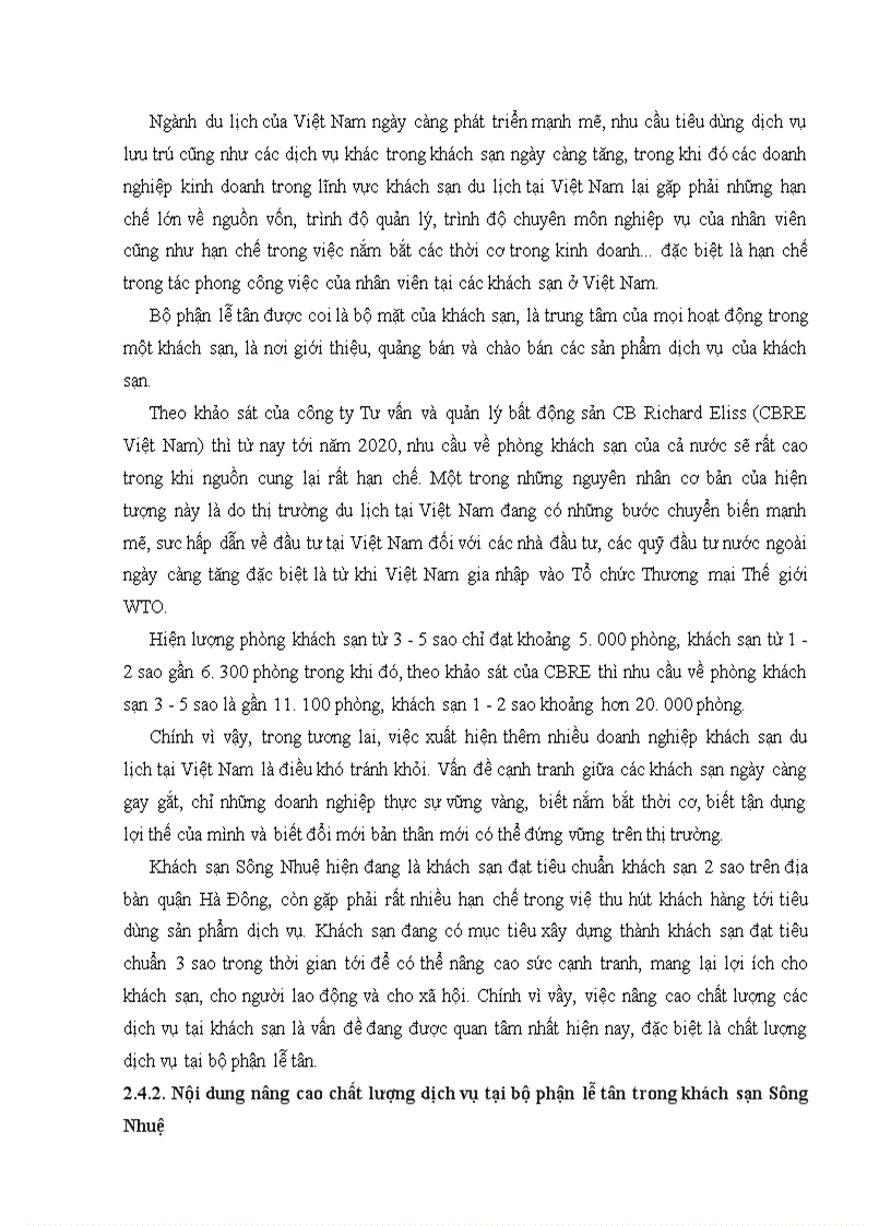 image for page Giải pháp nâng cao chất lượng dịch vụ lễ tân tại Công ty cổ phần khách sạn Sông Nhuệ