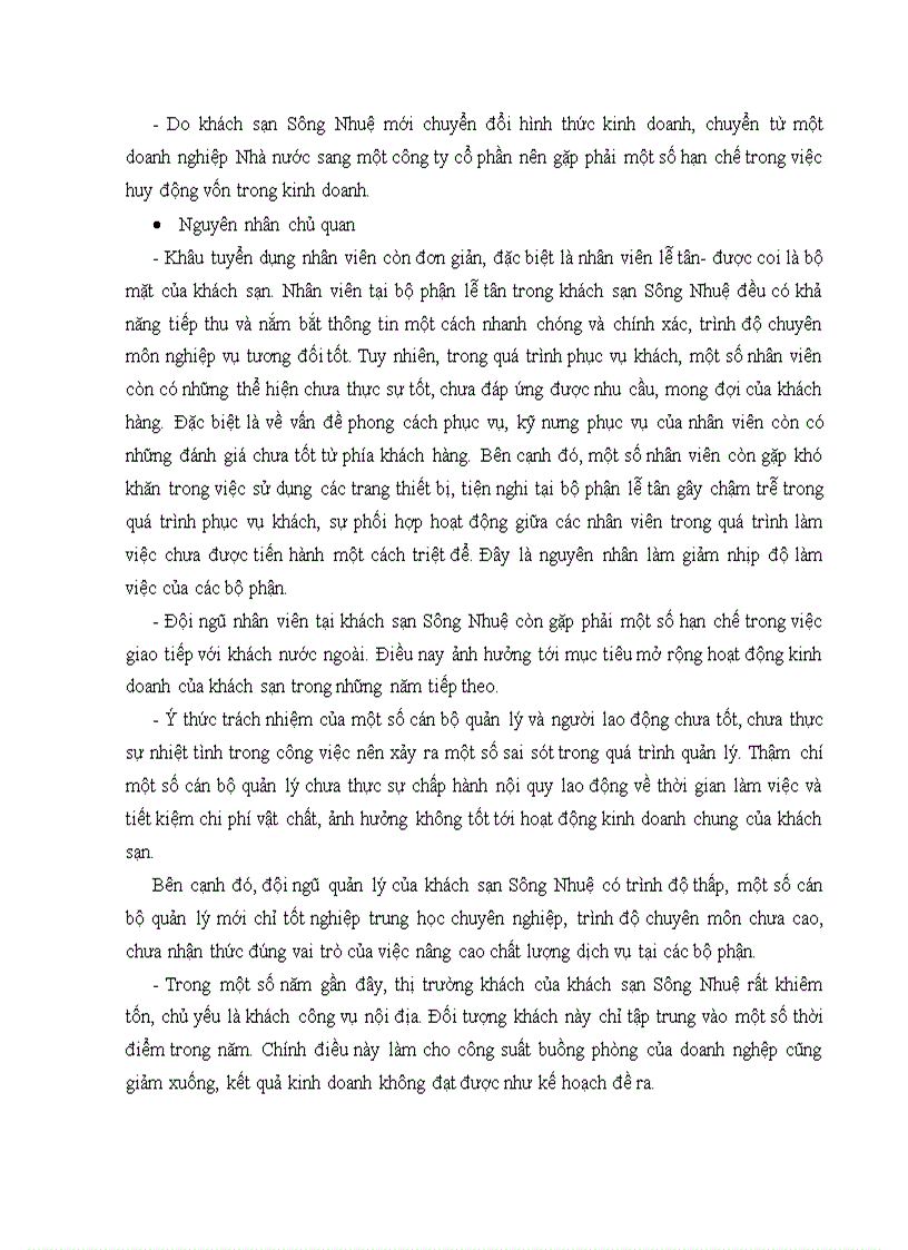 image for page Giải pháp nâng cao chất lượng dịch vụ lễ tân tại Công ty cổ phần khách sạn Sông Nhuệ