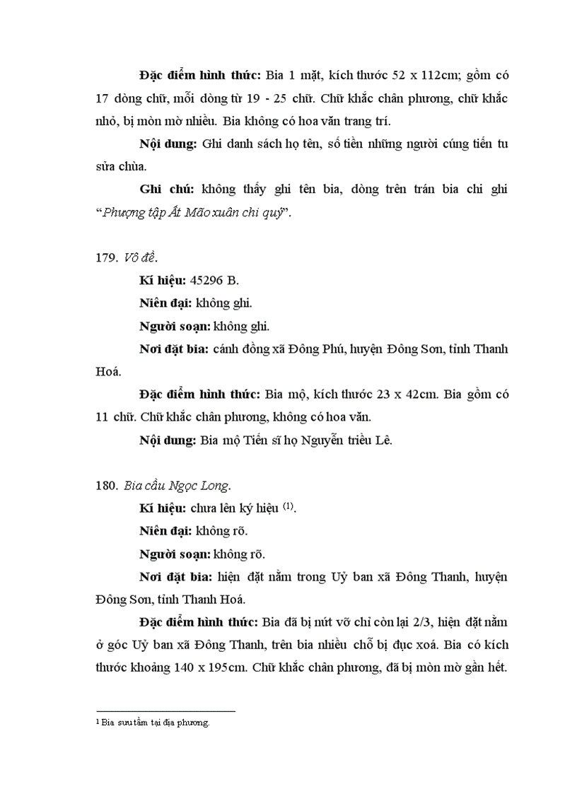 image for page Nghiên cứu văn bia huyện Đông Sơn, tỉnh Thanh Hoá làm đề tài Luận văn Thạc sĩ Ngữ văn - chuyên ngành Hán Nôm