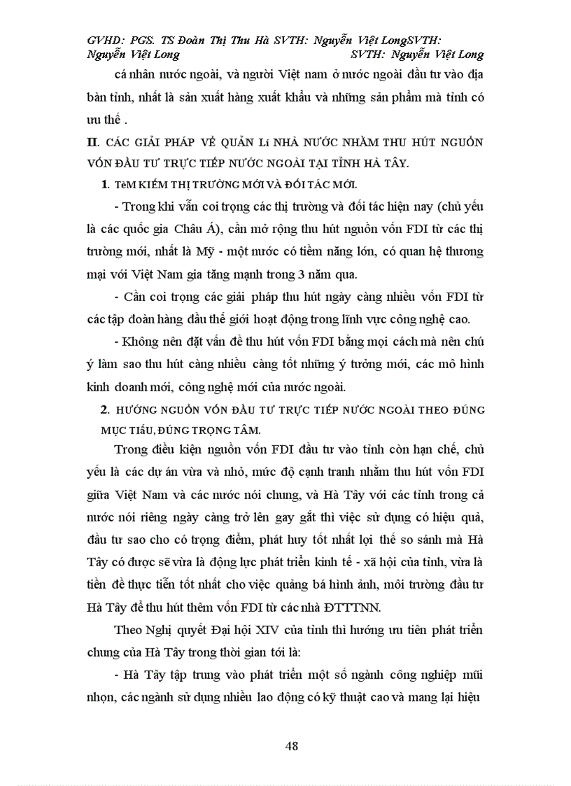 image for page Các giải pháp về quản lý Nhà nước nhằm thu hút vốn đầu tư trực tiếp nước ngoài để phát triển kinh tế - xã hội tại tỉnh Hà Tây giai đoạn 2001 -2010
