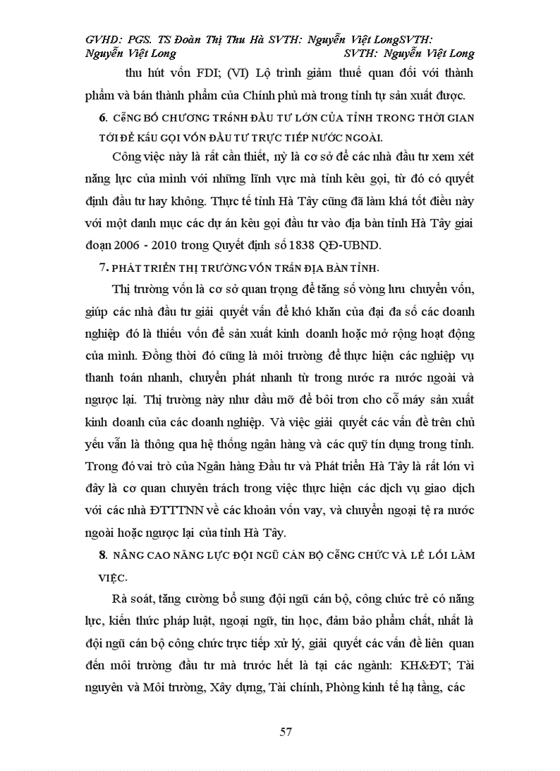 image for page Các giải pháp về quản lý Nhà nước nhằm thu hút vốn đầu tư trực tiếp nước ngoài để phát triển kinh tế - xã hội tại tỉnh Hà Tây giai đoạn 2001 -2010