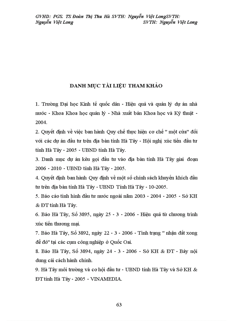 image for page Các giải pháp về quản lý Nhà nước nhằm thu hút vốn đầu tư trực tiếp nước ngoài để phát triển kinh tế - xã hội tại tỉnh Hà Tây giai đoạn 2001 -2010