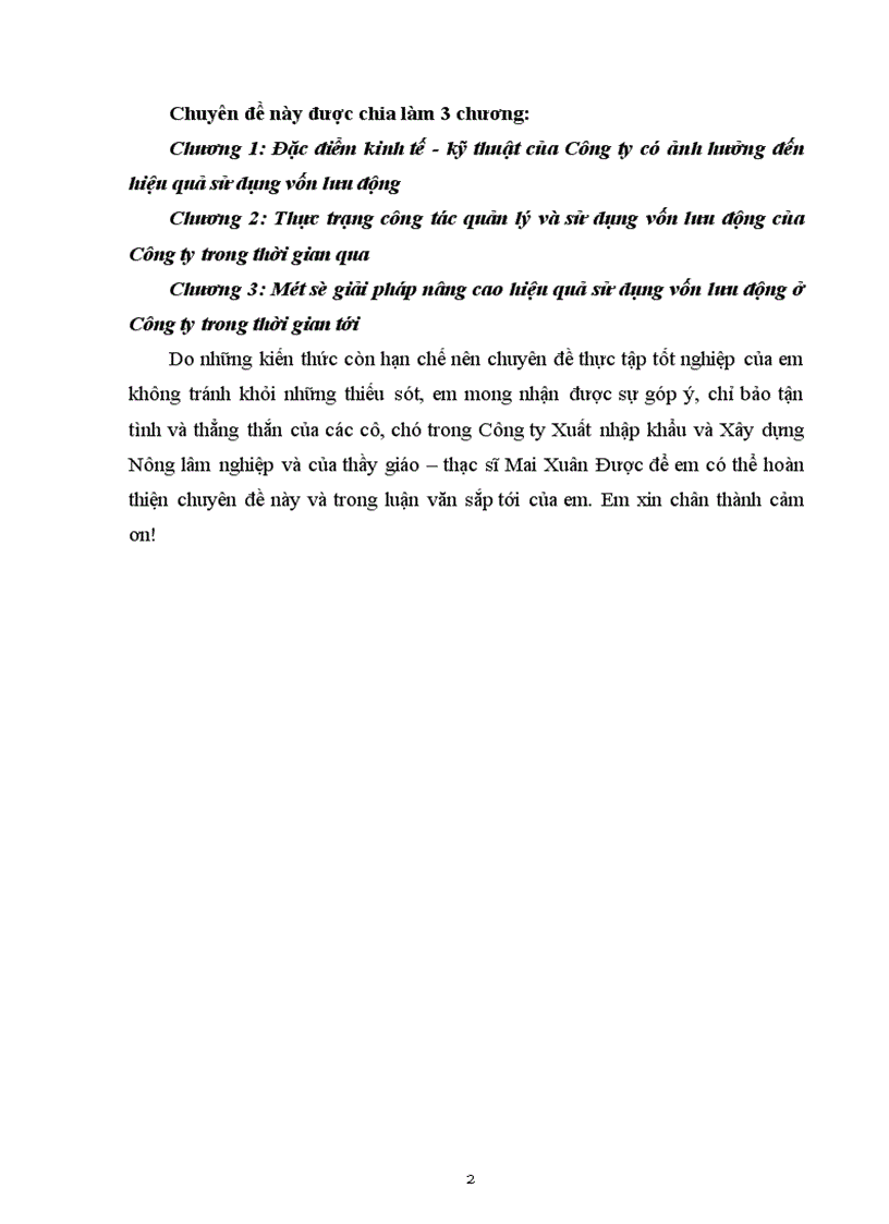 image for page Nâng cao hiệu quả sử dụng vốn lưu động ở Công ty Xuất nhập khẩu và Xây dựng Nông lâm nghiệp