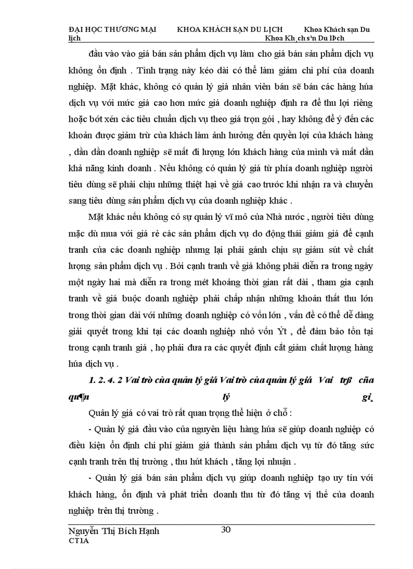 image for page Hoàn thiện công tác quản lý giá sản phẩm lưu trú tại “ Khách sạn Đại Hoàng Gia