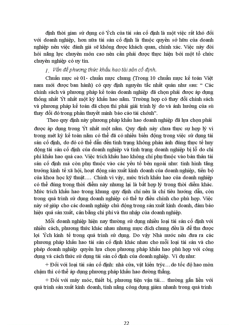 image for page Một số vấn đề về hạch toán khấu hao tài sản cố định trong doanh nghiệp hiện nay