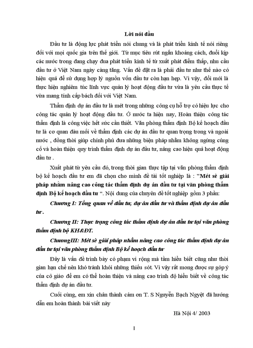 image for page Một số giải pháp nhằm nâng cao công tác thẩm định dự án đầu tư tại văn phòng thẩm định Bộ kế hoạch đầu tư
