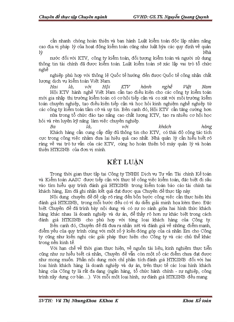 image for page Hoàn thiện đánh giá hệ thống kiểm soát nội bộ trong kiểm toán báo cáo tài chính do Công ty TNHH Dịch vụ Tư vấn Tài chính Kế toán và Kiểm toán AASC thực hiện