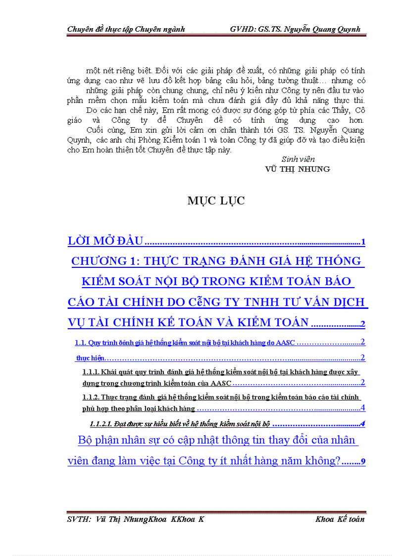 image for page Hoàn thiện đánh giá hệ thống kiểm soát nội bộ trong kiểm toán báo cáo tài chính do Công ty TNHH Dịch vụ Tư vấn Tài chính Kế toán và Kiểm toán AASC thực hiện
