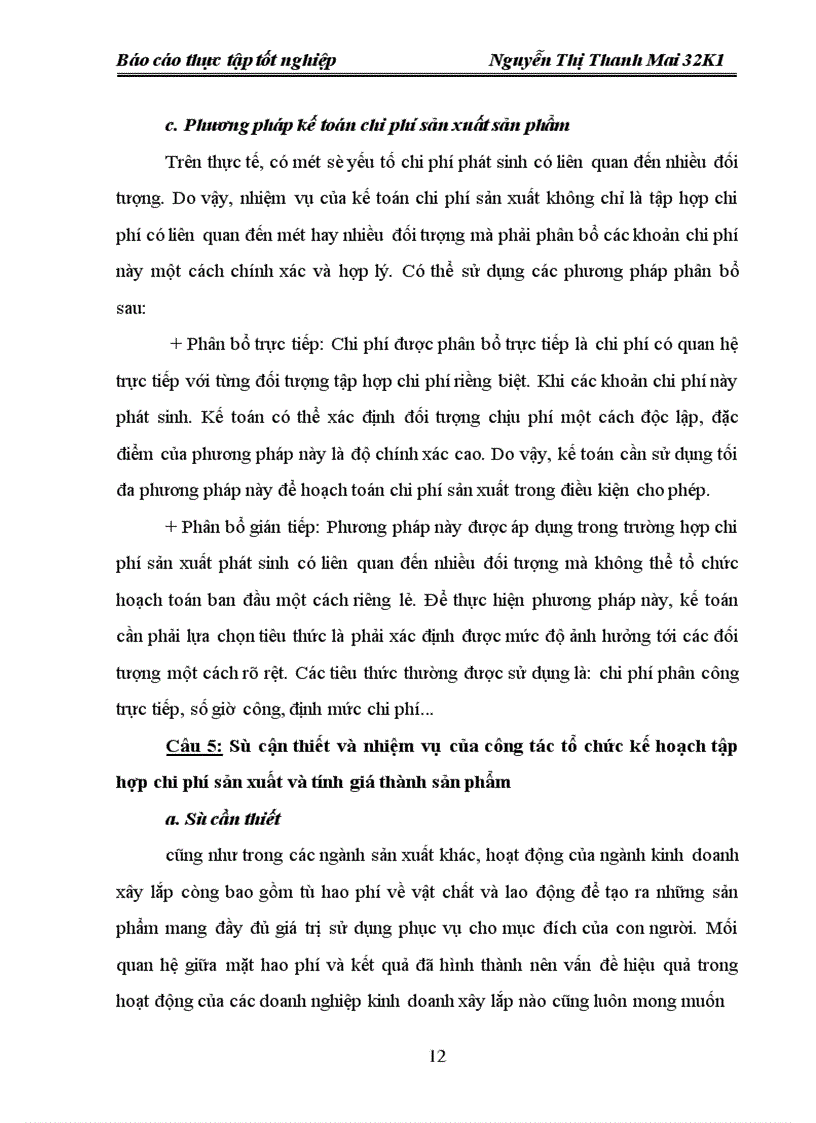 image for page Tổ chức kế toán tổng hợp chi phí sản xuất và tính giá thành sản phẩm xây lắp ở Công ty xây dựng và phát triển cơ sở hạ tầng