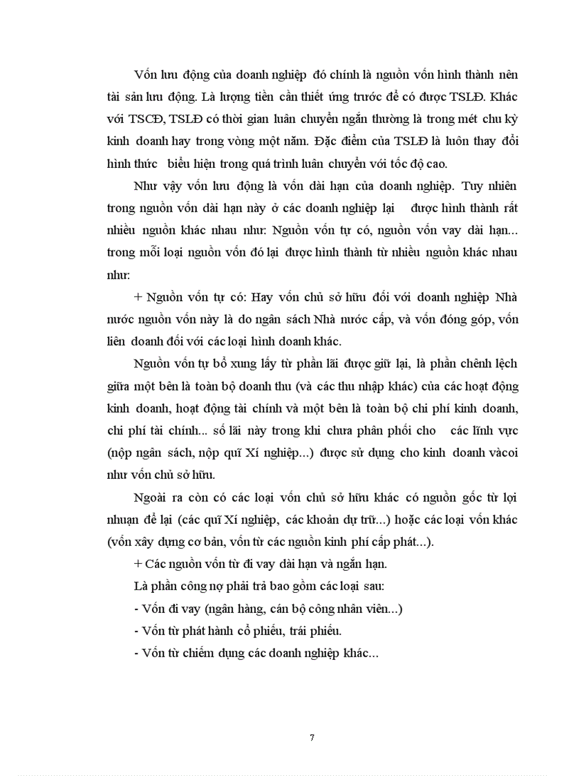 image for page Vốn lưu động và các biện pháp nâng cao hiệu quả sử dụng vốn lưu động tại Xí nghiệp Chế biến và Kinh doanh Nông thổ sản - Hà Nội