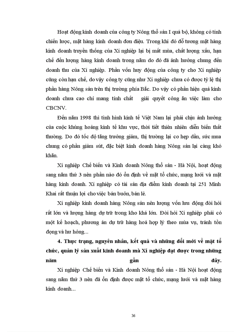 image for page Vốn lưu động và các biện pháp nâng cao hiệu quả sử dụng vốn lưu động tại Xí nghiệp Chế biến và Kinh doanh Nông thổ sản - Hà Nội