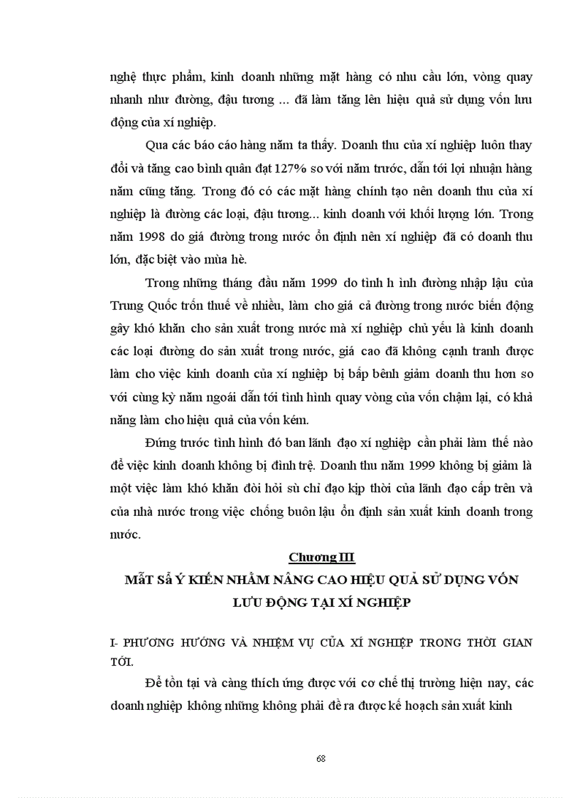 image for page Vốn lưu động và các biện pháp nâng cao hiệu quả sử dụng vốn lưu động tại Xí nghiệp Chế biến và Kinh doanh Nông thổ sản - Hà Nội