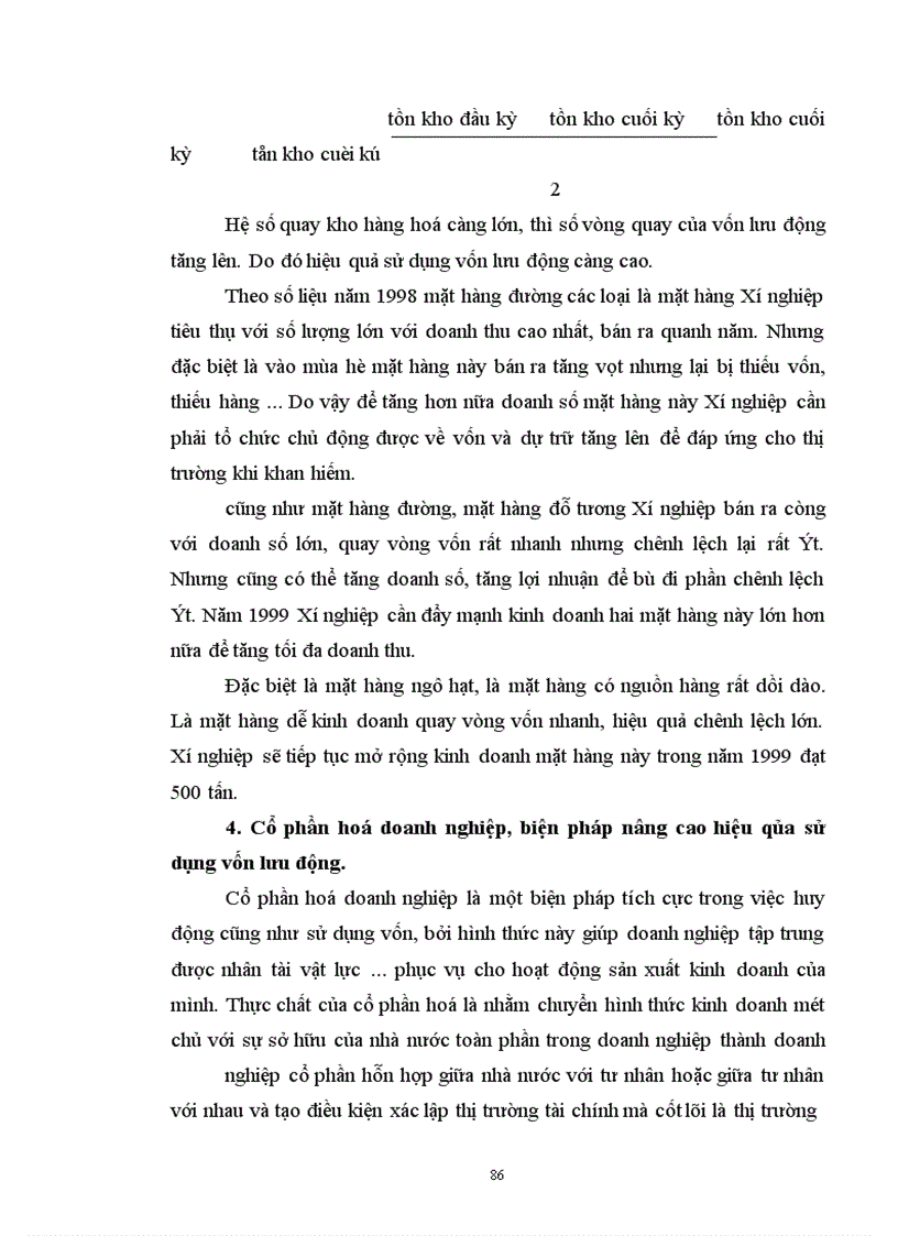 image for page Vốn lưu động và các biện pháp nâng cao hiệu quả sử dụng vốn lưu động tại Xí nghiệp Chế biến và Kinh doanh Nông thổ sản - Hà Nội