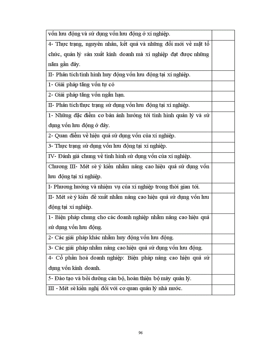 image for page Vốn lưu động và các biện pháp nâng cao hiệu quả sử dụng vốn lưu động tại Xí nghiệp Chế biến và Kinh doanh Nông thổ sản - Hà Nội