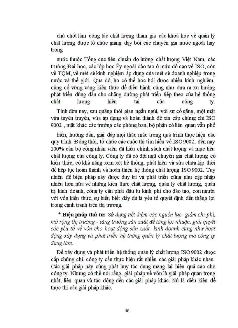 image for page Một số biện pháp nhằm góp phần xây dựng và phát triển Hệ thống quản lý chất lượng ISO 9002 tại Công ty Rượu - Nước giải khát Thăng Long