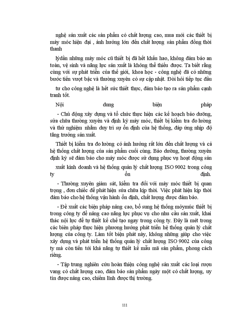 image for page Một số biện pháp nhằm góp phần xây dựng và phát triển Hệ thống quản lý chất lượng ISO 9002 tại Công ty Rượu - Nước giải khát Thăng Long