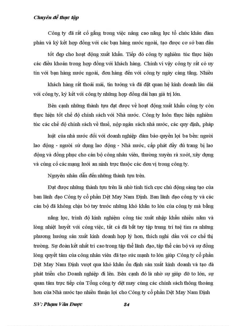 image for page Phương hướng và một số giải pháp nhằm thúc đẩy xuất khẩu của công ty cổ phần dệt may nam định.