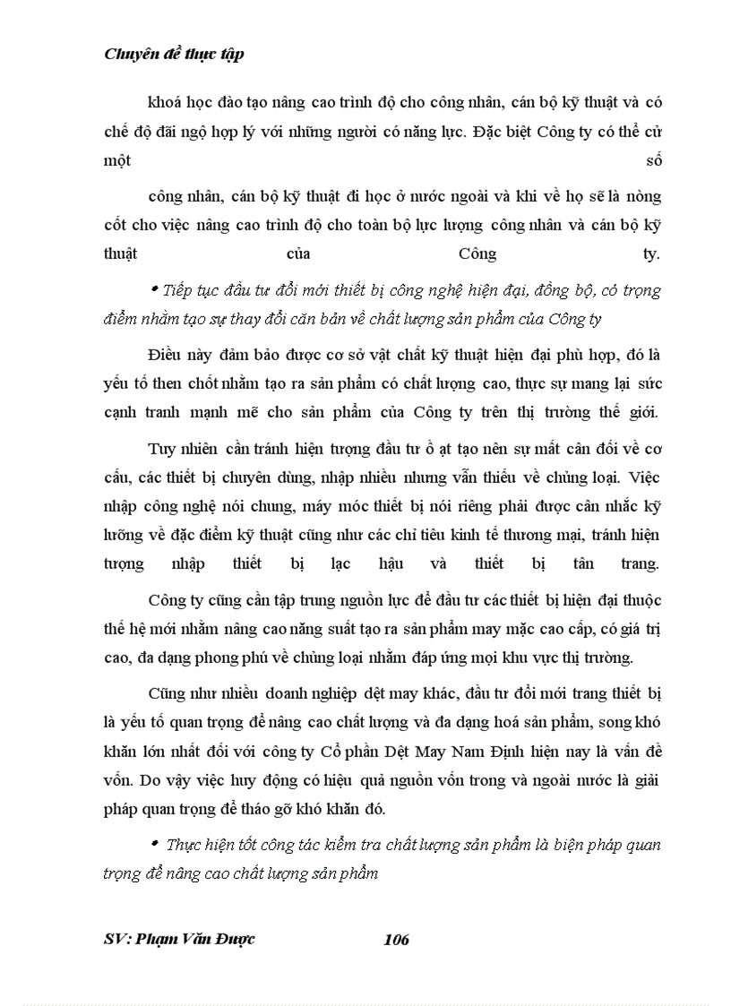 image for page Phương hướng và một số giải pháp nhằm thúc đẩy xuất khẩu của công ty cổ phần dệt may nam định.