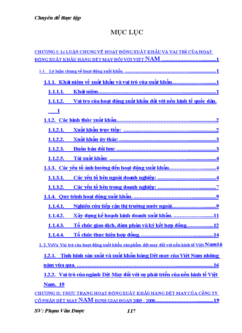 image for page Phương hướng và một số giải pháp nhằm thúc đẩy xuất khẩu của công ty cổ phần dệt may nam định.