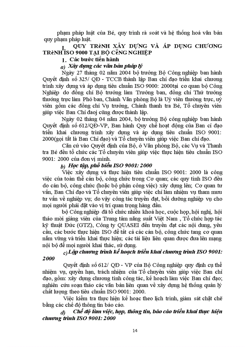 image for page Một số giải pháp nhằm thực hiện tốt chương trình iso 9000 tại bộ công nghiệp Việt nam