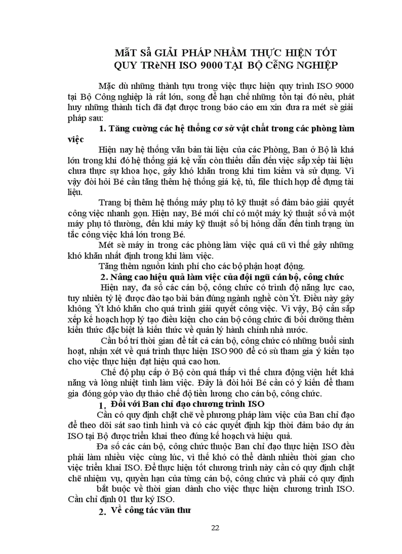 image for page Một số giải pháp nhằm thực hiện tốt chương trình iso 9000 tại bộ công nghiệp Việt nam