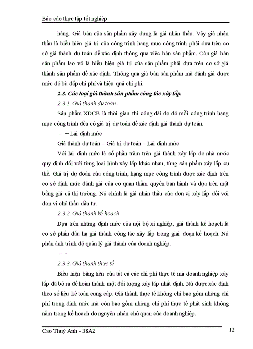 image for page Kế toán chi phí sản xuất và tính giá thành sản phẩm ở Xí nghiệp xây dựng Binh đoàn 11