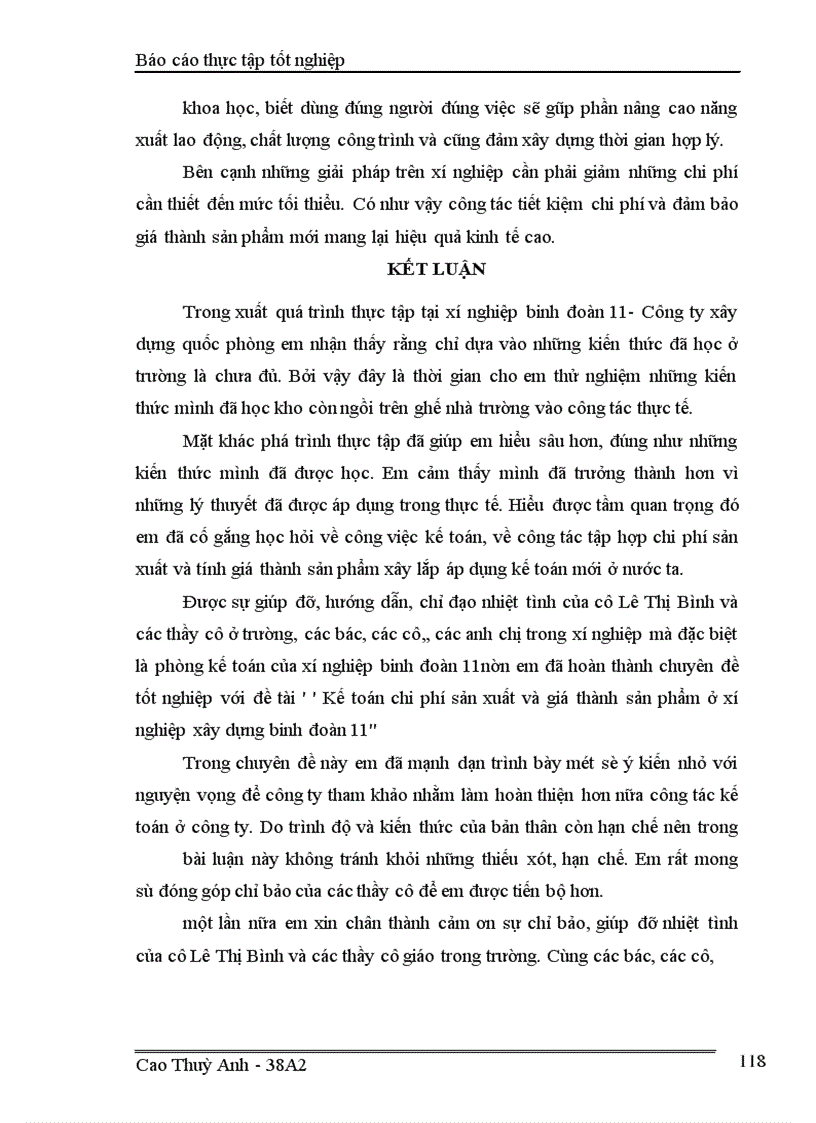 image for page Kế toán chi phí sản xuất và tính giá thành sản phẩm ở Xí nghiệp xây dựng Binh đoàn 11