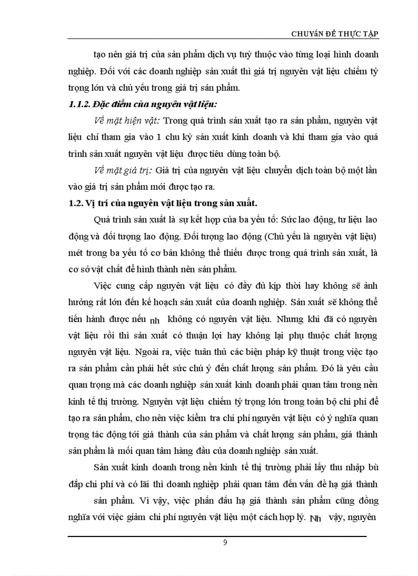image for page Hoàn thiện công tác hạch toán nguyên vật liệu với việc nâng cao hiệu quả sử dụng vốn lưu động tại Công ty Truyền tải điện I