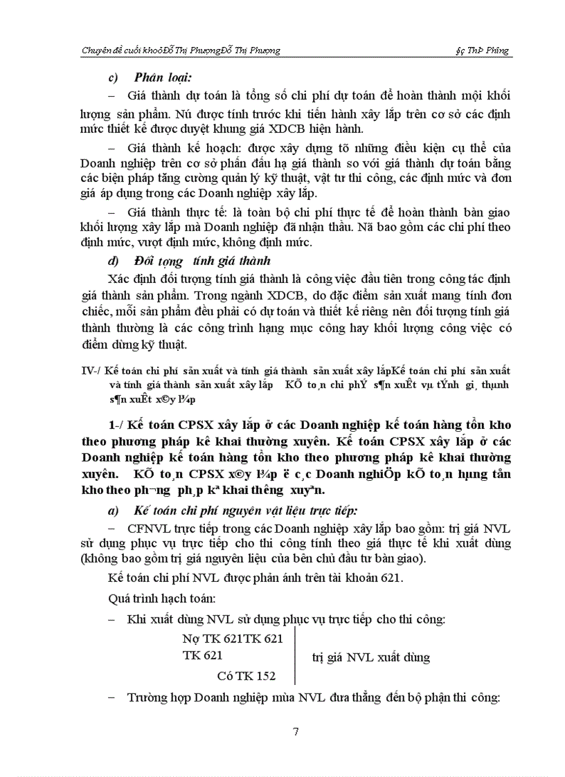 image for page Hạch toán chi phí sản xuất và tính giá thành sản phẩm xây lắp và ý kiến đề xuất nhằm hoàn thiện vấn đề này.