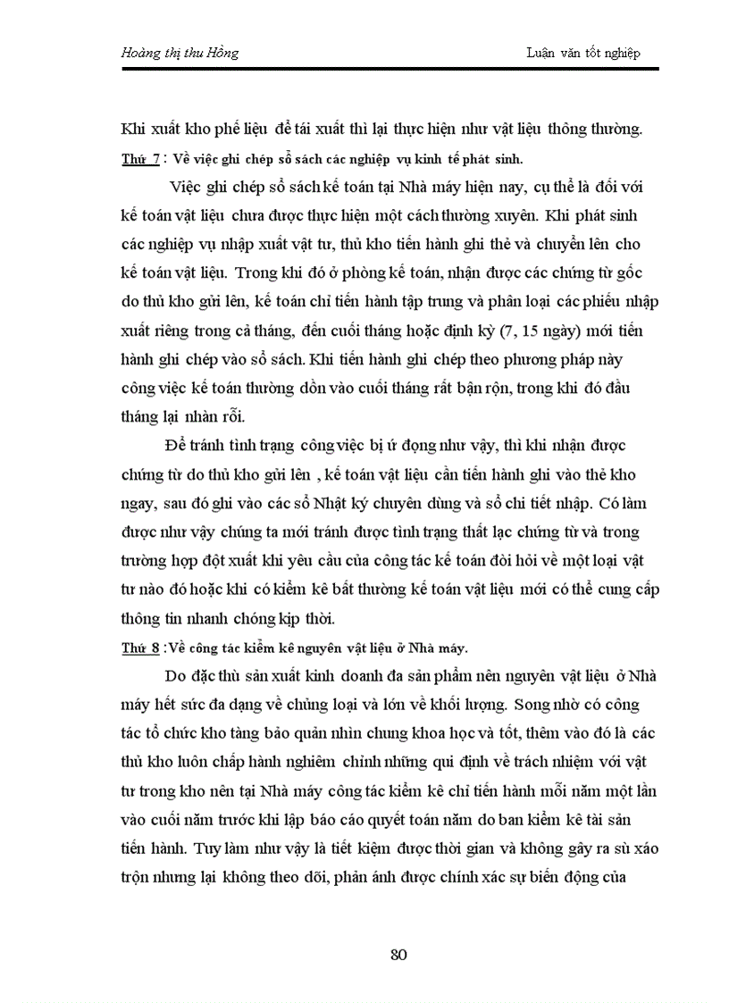 image for page Tình hình thực tế về công tác kế toán nguyên vật liệu tại nhà máy thiết bị bưu điện Hà nội