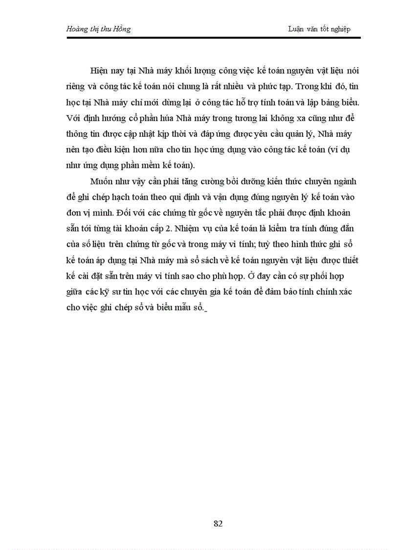 image for page Tình hình thực tế về công tác kế toán nguyên vật liệu tại nhà máy thiết bị bưu điện Hà nội