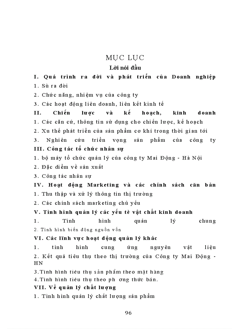 image for page Khảo sát tổng hợp tình hình sản xuất kinh doanh công ty Mai Động