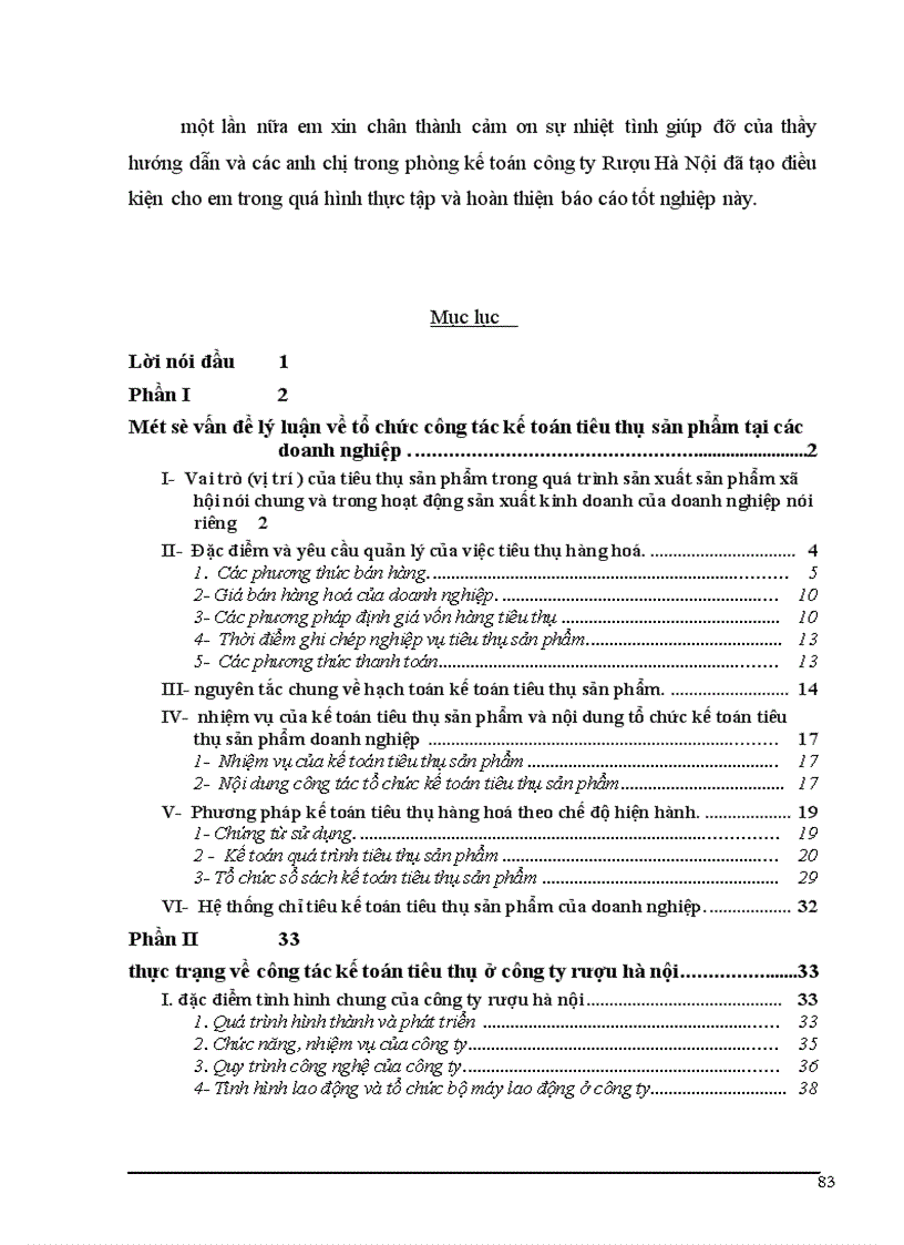 image for page Tổ chức công tác kế toán tiêu thụ sản phẩm ở công ty rượu hà nội