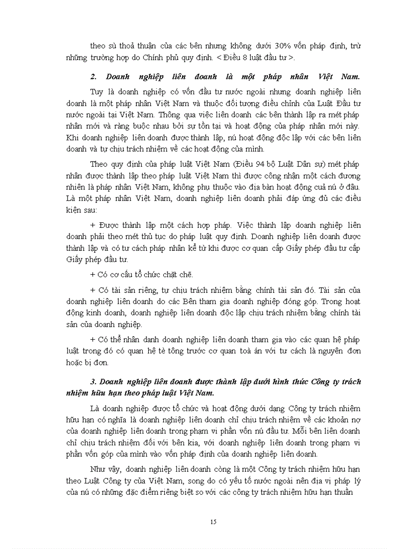 image for page Địa vị pháp lý của doanh nghiệp liên doanh theo Luật Đầu tư nước ngoài tại Việt Nam