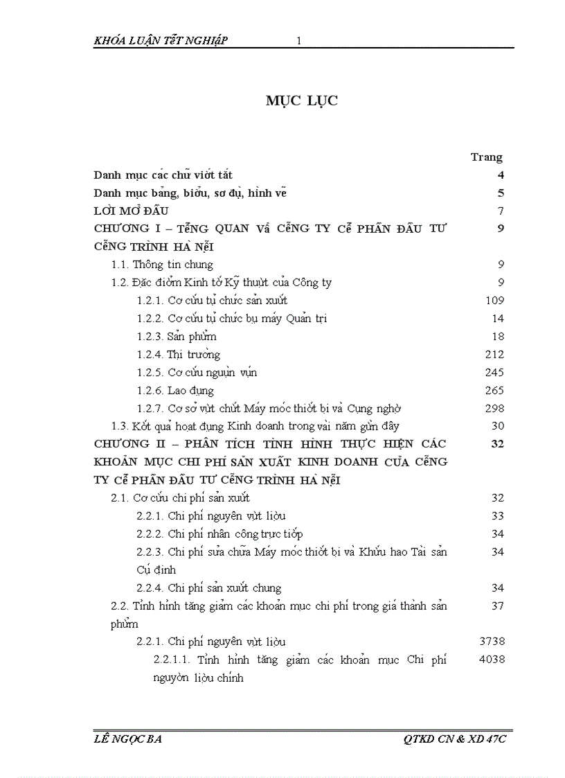 image for page Giải pháp tiết kiệm chi phí sản xuất kinh doanh của công ty cổ phần đầu tư công trình Hà Nội
