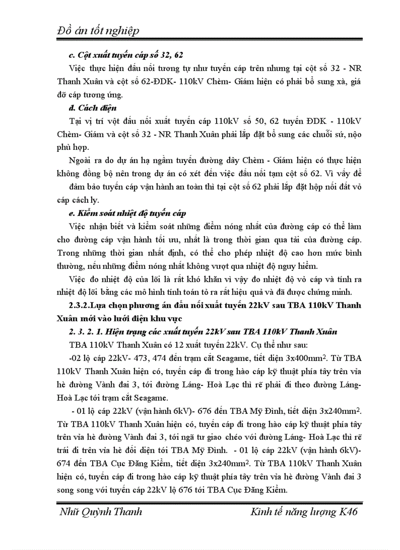 image for page Hạ ngầm tuyến đường dây 110kV, di chuyển đường cáp 22kV trạm biến áp 110kV Thanh Xuân